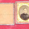 OBJECT ID 94

Ninth plate ambrotype image of Mrs. Sporlader of St. Louis, Missouri wearing a mourning dress